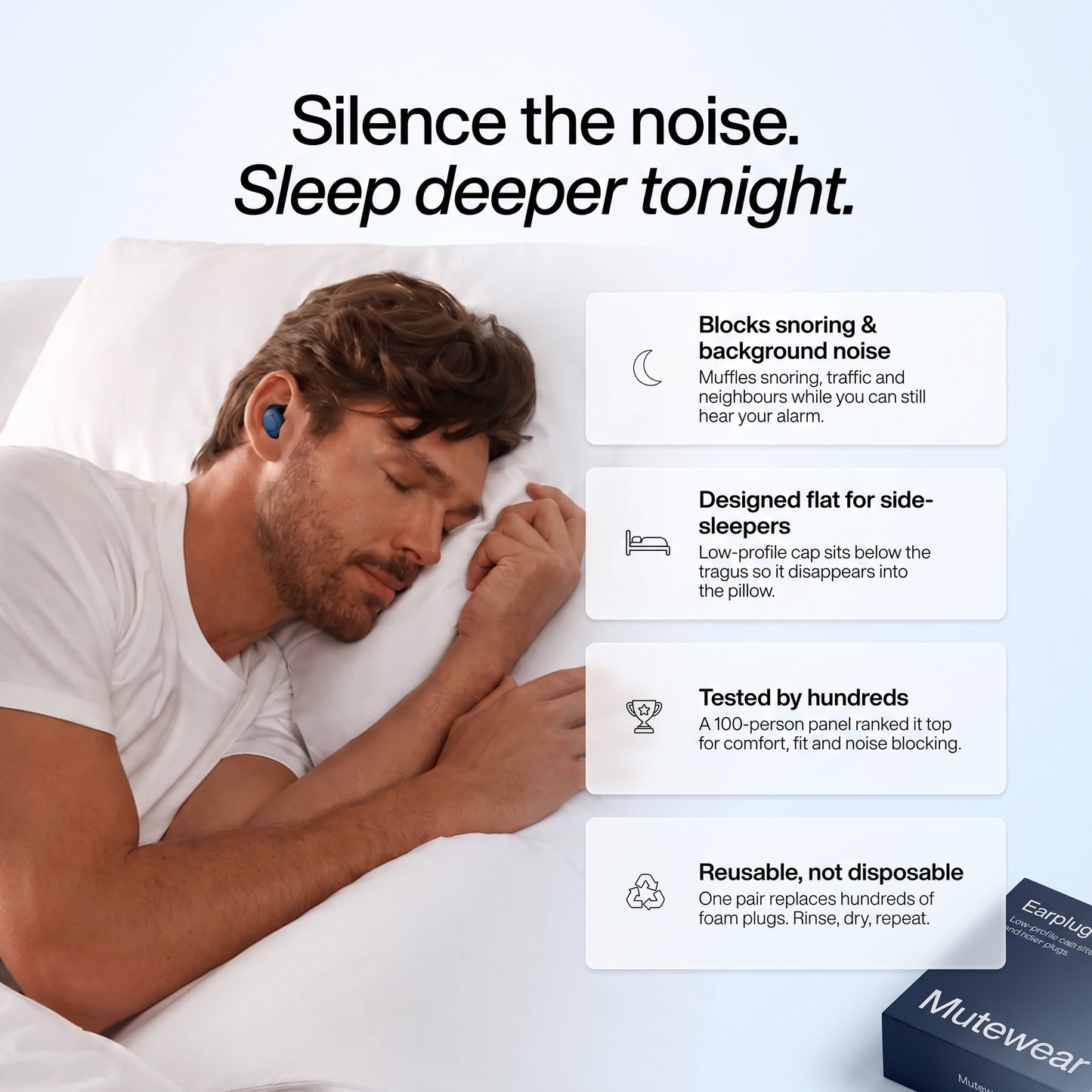MuteWear™ Deep Sleep Earplugs